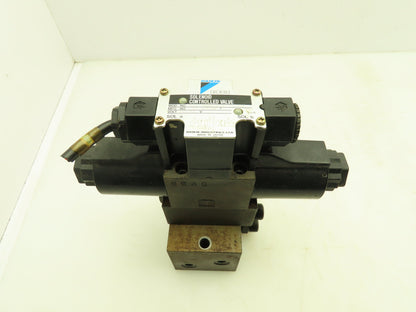 Daikin KSO-G02-4CP-30-NR Hydraulic Directional Solenoid Valve Stack 24VDC