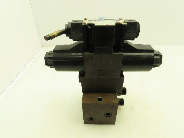 Daikin KSO-G02-4CP-30-NR Hydraulic Directional Solenoid Valve Stack 24VDC