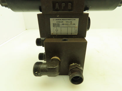 Daikin KSO-G02-4CP-30-NR Hydraulic Directional Solenoid Valve Stack 24VDC