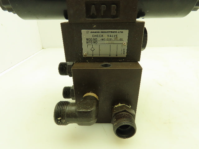 Daikin KSO-G02-4CP-30-NR Hydraulic Directional Solenoid Valve Stack 24VDC