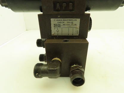 Daikin KSO-G02-4CP-30-NR Hydraulic Directional Solenoid Valve Stack 24VDC