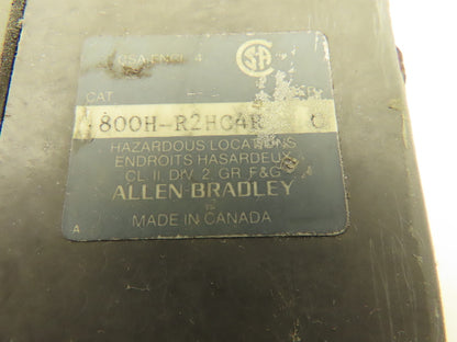 Allen Bradley 800H-R2HC4R Push Button Enclosure NEMA 4x Rosite Lot of 2