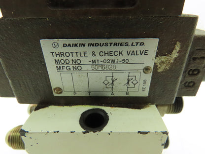 Daikin KSO-G02-3BP-30-NR Hydraulic Directional Solenoid Valve Stack 24VDC