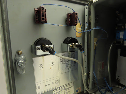 Festo Control Systems Pneumatic Solenoid Valve Control Panel Box 24VDC 16x12x8"