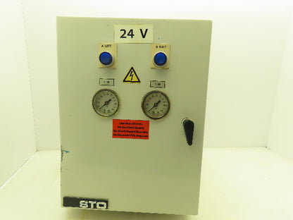 Festo Control Systems Pneumatic Solenoid Valve Control Panel Box 24VDC 16x12x8"