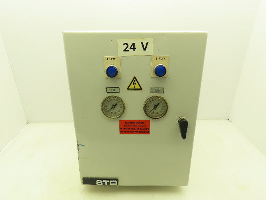 Festo Control Systems Pneumatic Solenoid Valve Control Panel Box 24VDC 16x12x8"