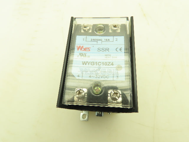 Wyes WYG1C10Z4 SSR Solid State Relay Heat Sink 240V 10A