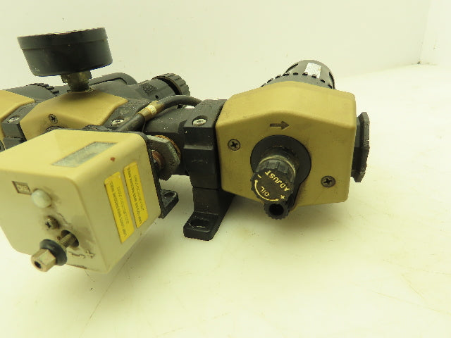 Ross MD451PSB42 Pneumatic Inline Lubricator Air Filter Regulator Assembly