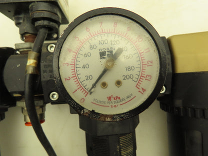 Ross MD451PSB42 Pneumatic Inline Lubricator Air Filter Regulator Assembly