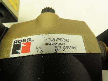 Ross MD451PSB42 Pneumatic Inline Lubricator Air Filter Regulator Assembly