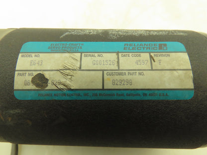 Reliance Electric E643 829298 0643-04-029 Electro Craft DC Servo Motor