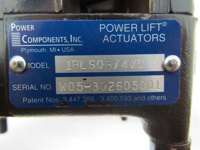 Power Components 1BLSQ3/4VC Lift Actuator Takes 3/4" Drive Shaft 1x1" Rack
