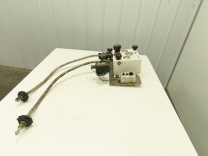 Air Products E13CP145D Nitrogen Gas Pressure Regulator Switch Changeover Panel