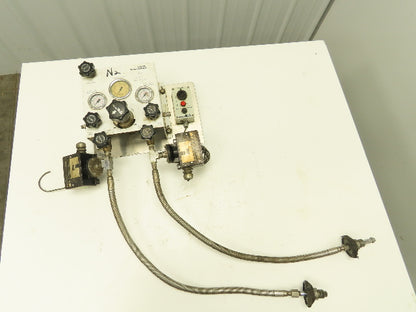 Air Products E13CP145D Nitrogen Gas Pressure Regulator Switch Changeover Panel