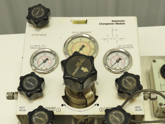 Air Products E13CP145D Helium Gas Pressure Regulator Switch Changeover Panel