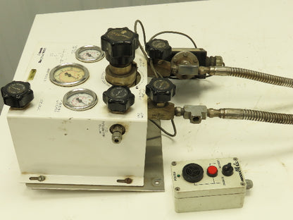 Air Products E13CP145D Helium Gas Pressure Regulator Switch Changeover Panel