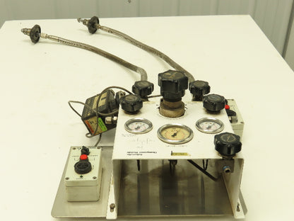 Air Products E13CP145D Helium Gas Pressure Regulator Switch Changeover Panel