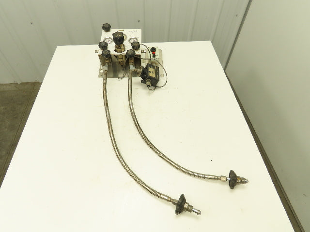 Air Products E13CP145D Helium Gas Pressure Regulator Switch Changeover Panel