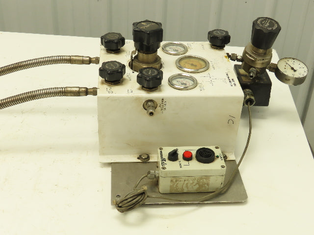 Air Products E13CP145D Helium Gas Pressure Regulator Switch Changeover Panel