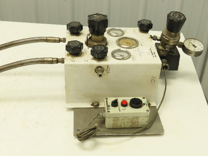 Air Products E13CP145D Helium Gas Pressure Regulator Switch Changeover Panel