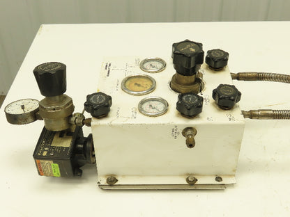 Air Products E13CP145D Helium Gas Pressure Regulator Switch Changeover Panel