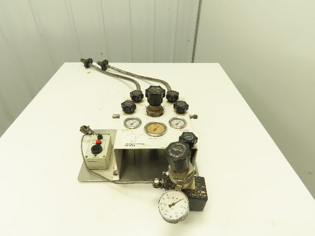 Air Products E13CP145D Helium Gas Pressure Regulator Switch Changeover Panel