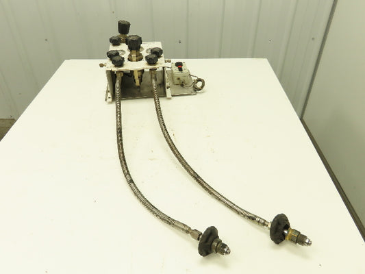 Air Products E13CP145D Helium Gas Pressure Regulator Switch Changeover Panel