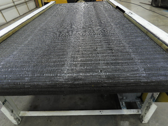 53"x 8' Chain Drive Steel Belt Conveyor 45" BF .5Hp 460V End Drive