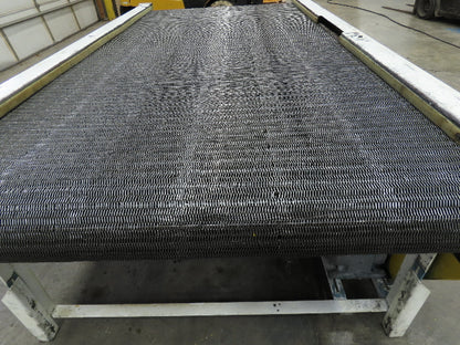 53"x 8' Chain Drive Steel Belt Conveyor 45" BF .5Hp 460V End Drive