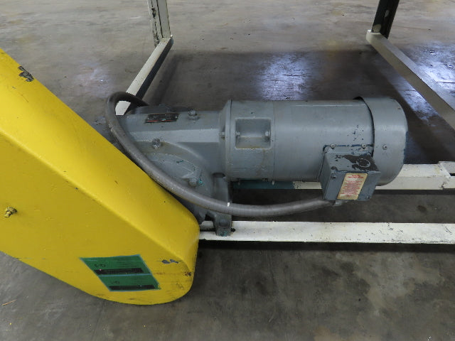 53"x 8' Chain Drive Steel Belt Conveyor 45" BF .5Hp 460V End Drive