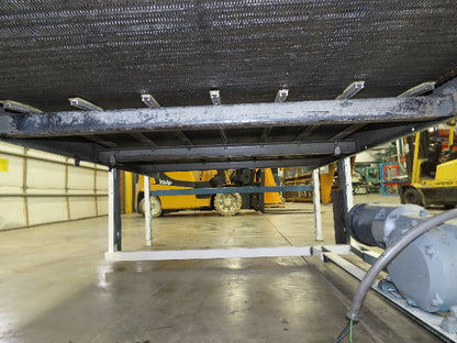 53"x 8' Chain Drive Steel Belt Conveyor 45" BF .5Hp 460V End Drive