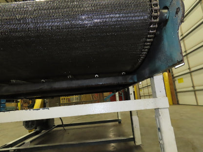 53"x 8' Chain Drive Steel Belt Conveyor 45" BF .5Hp 460V End Drive
