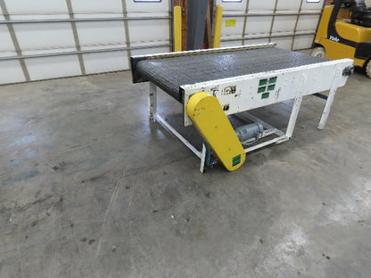 53"x 8' Chain Drive Steel Belt Conveyor 45" BF .5Hp 460V End Drive