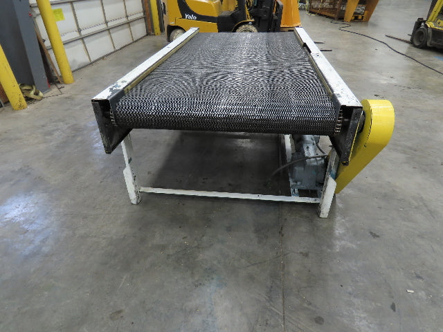 53"x 8' Chain Drive Steel Belt Conveyor 45" BF .5Hp 460V End Drive