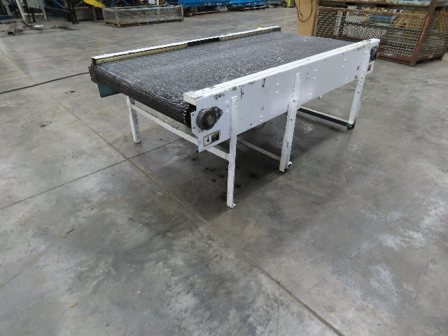 53"x 8' Chain Drive Steel Belt Conveyor 45" BF .5Hp 460V End Drive
