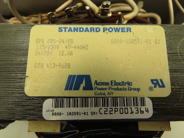 ACME SPS220-24/2B Standard Power Supply 24V 12A Output 101266-04