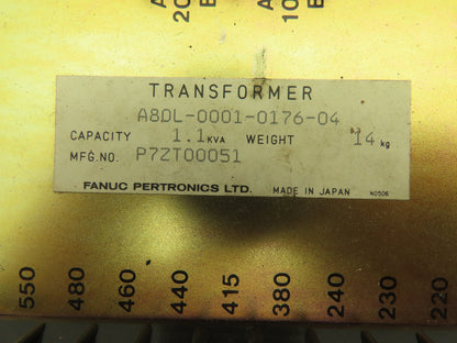 Fanuc Pertronics A80L-0001-0176-04 Power Transformer 1.1 kva Single Phase