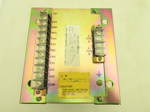 Fanuc Pertronics A80L-0001-0176-04 Power Transformer 1.1 kva Single Phase