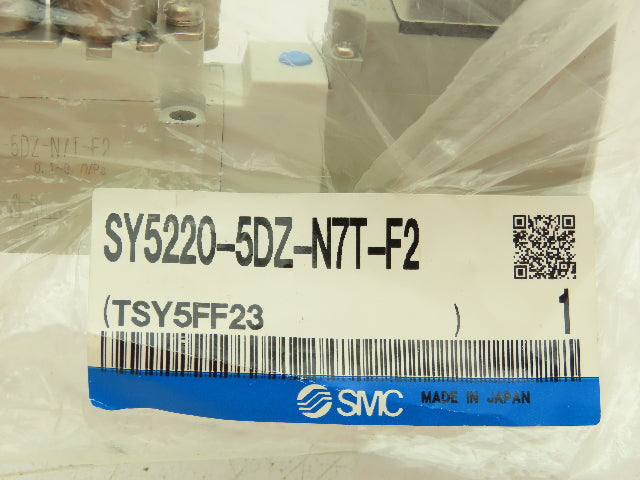 SMC SY5220-5DZ-N7T-F2 Pneumatic Dbl Solenoid Valve 5-Port 2-Pos 24VDC