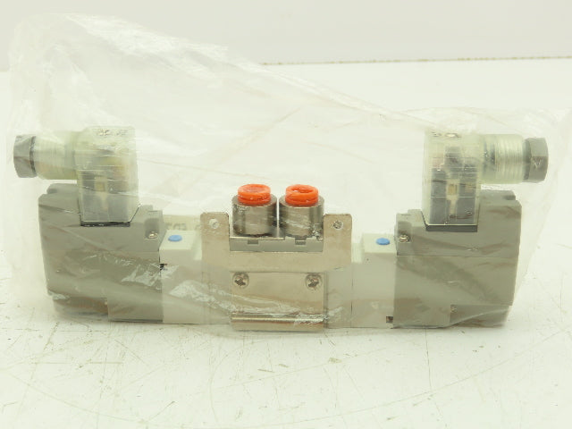 SMC SY5220-5DZ-N7T-F2 Pneumatic Dbl Solenoid Valve 5-Port 2-Pos 24VDC