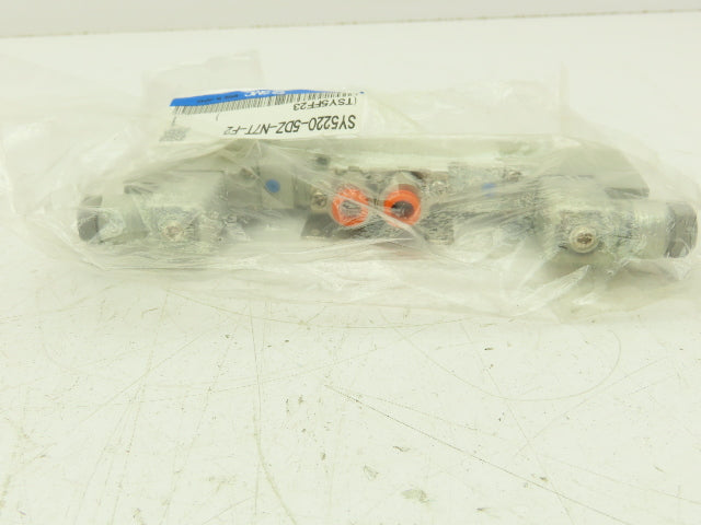 SMC SY5220-5DZ-N7T-F2 Pneumatic Dbl Solenoid Valve 5-Port 2-Pos 24VDC
