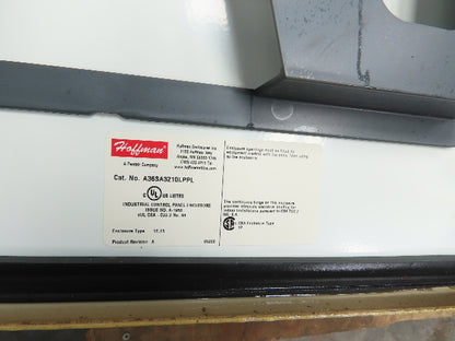 Hoffman A36SA3210LPPL Electrical Enclosure Control Panel 36x32x10" Backplate