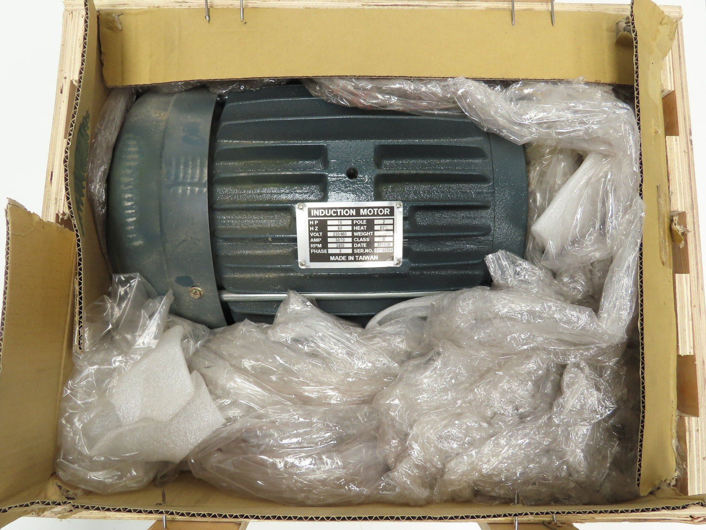 Cantek 10Hp Induction Motor 230/460V 30/10A 3450RPM 3Ph 1.5" Shaft Table Saw