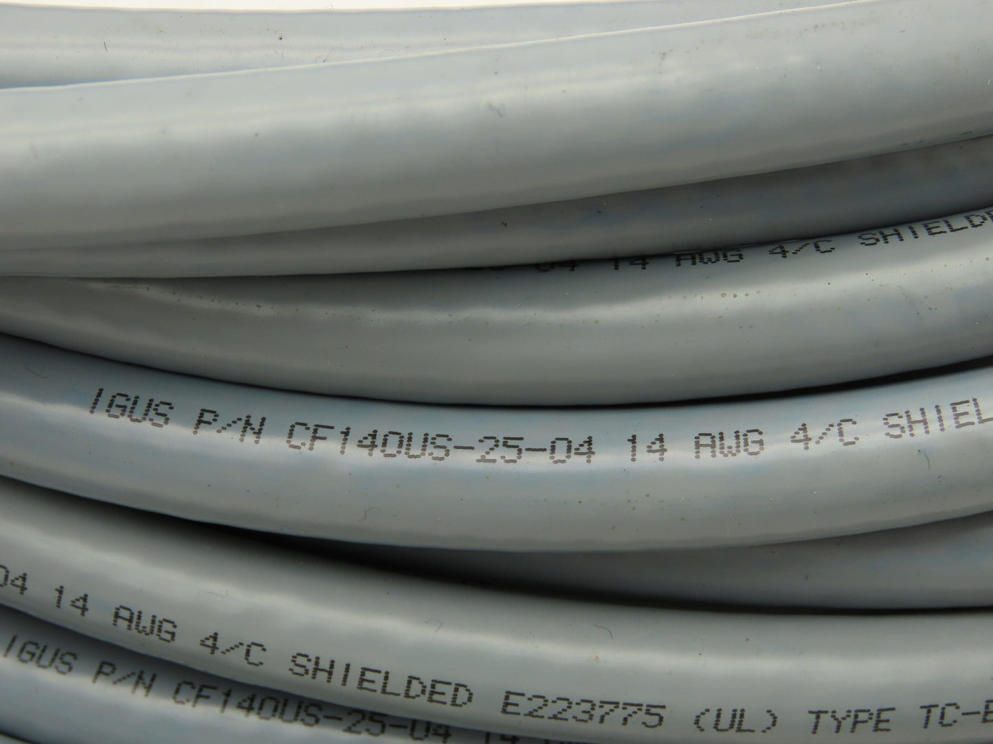 Chainflex CF140US-25-04 14AWG 4C Continuous Flex Energy Chain Tray Cable  60'