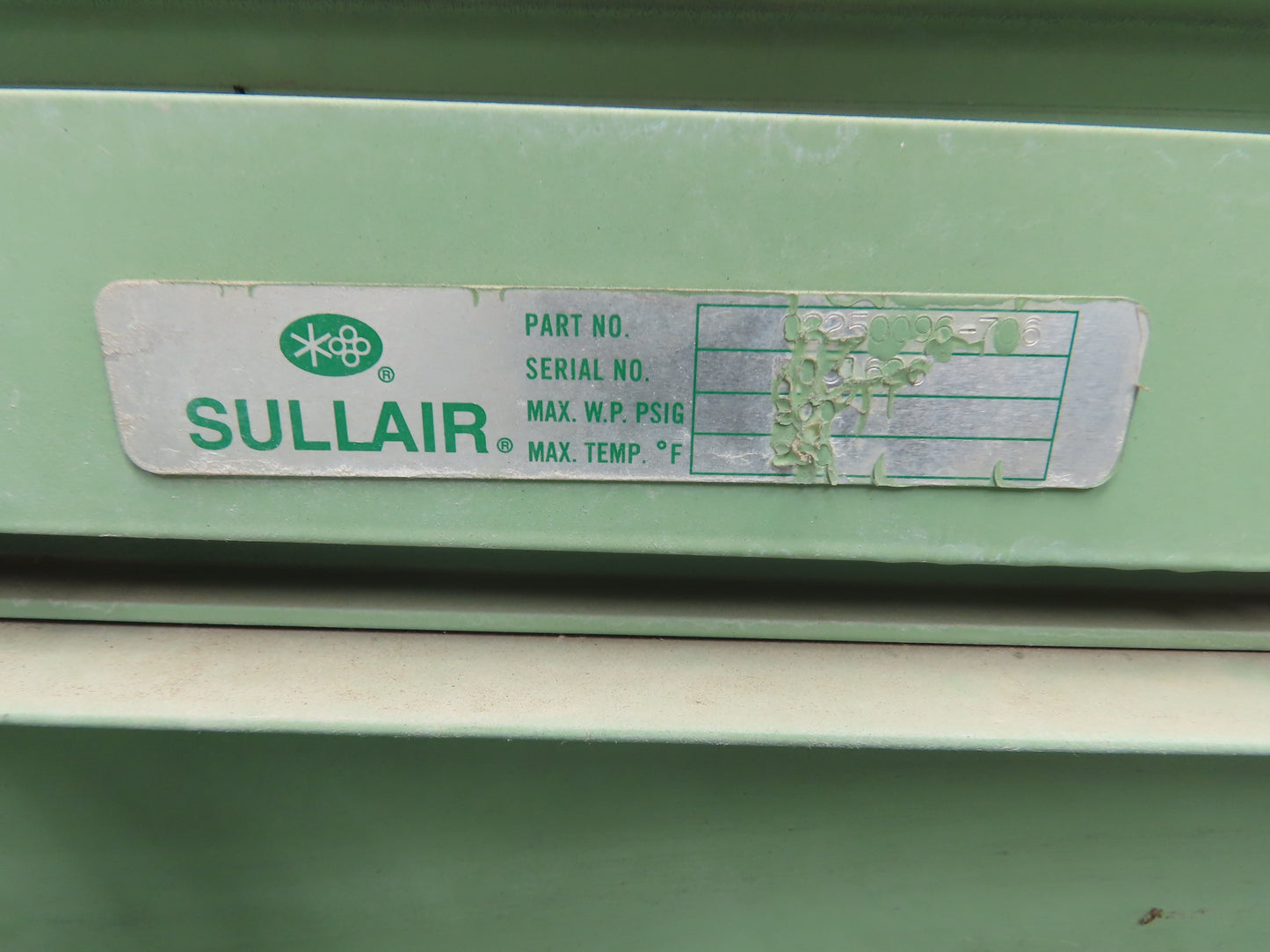 Sullair LS12-60H/A/SUL Rotary Screw Air Compressor 60HP 200V 3Ph 125 PSI 36276H