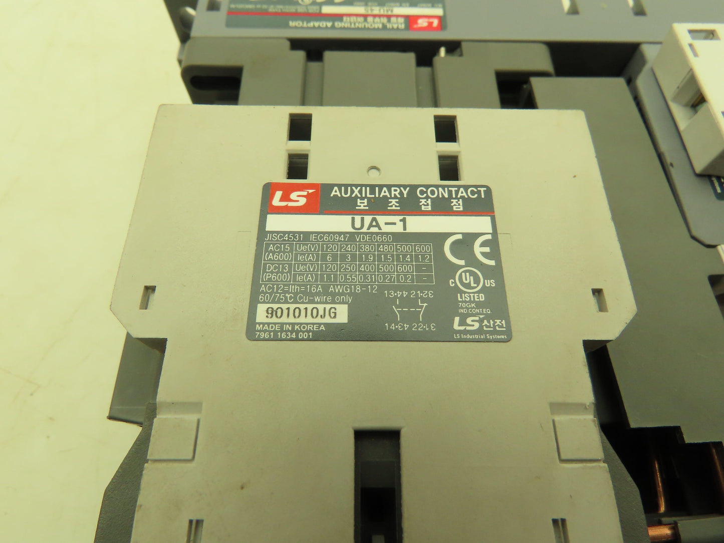 LS MMS-32H Motor Starter Contactor 1.6-2.5 Amp 3Ph MU-45 Rail Adaptor 24VDC