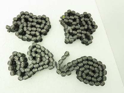 Non-Marking Rubber Top Double Strand Conveying Roller Chain 1/2" Pitch 14'