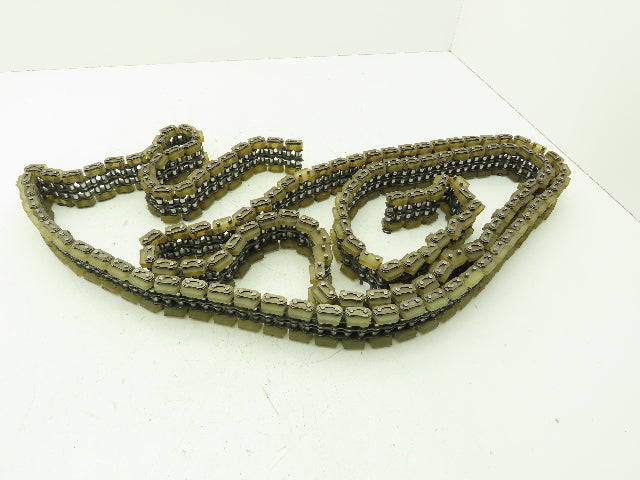 Non-Marking Rubber Top Double Strand Conveying Roller Chain 1/2" Pitch 11'