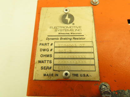Magnetek Electromotive EDB4003 DT Dynamic Braking Resistor