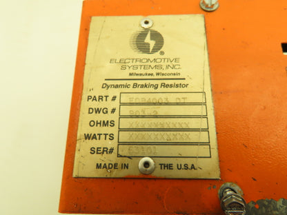 Magnetek Electromotive EDB4003 DT Dynamic Braking Resistor